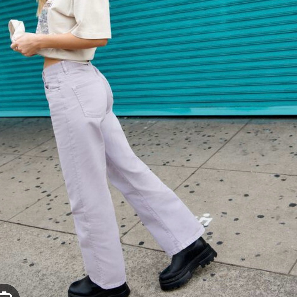 Garage Lavender Wide Leg Jeans